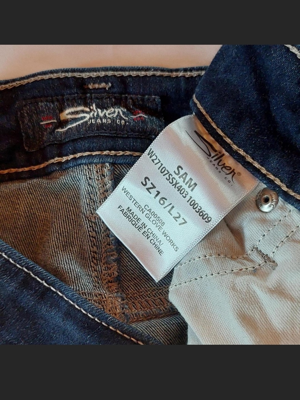 Silver Jeans Co. Sam Mid-Rise Boyfriend Jeans - Women's Size 16 - Picture 6 of 8